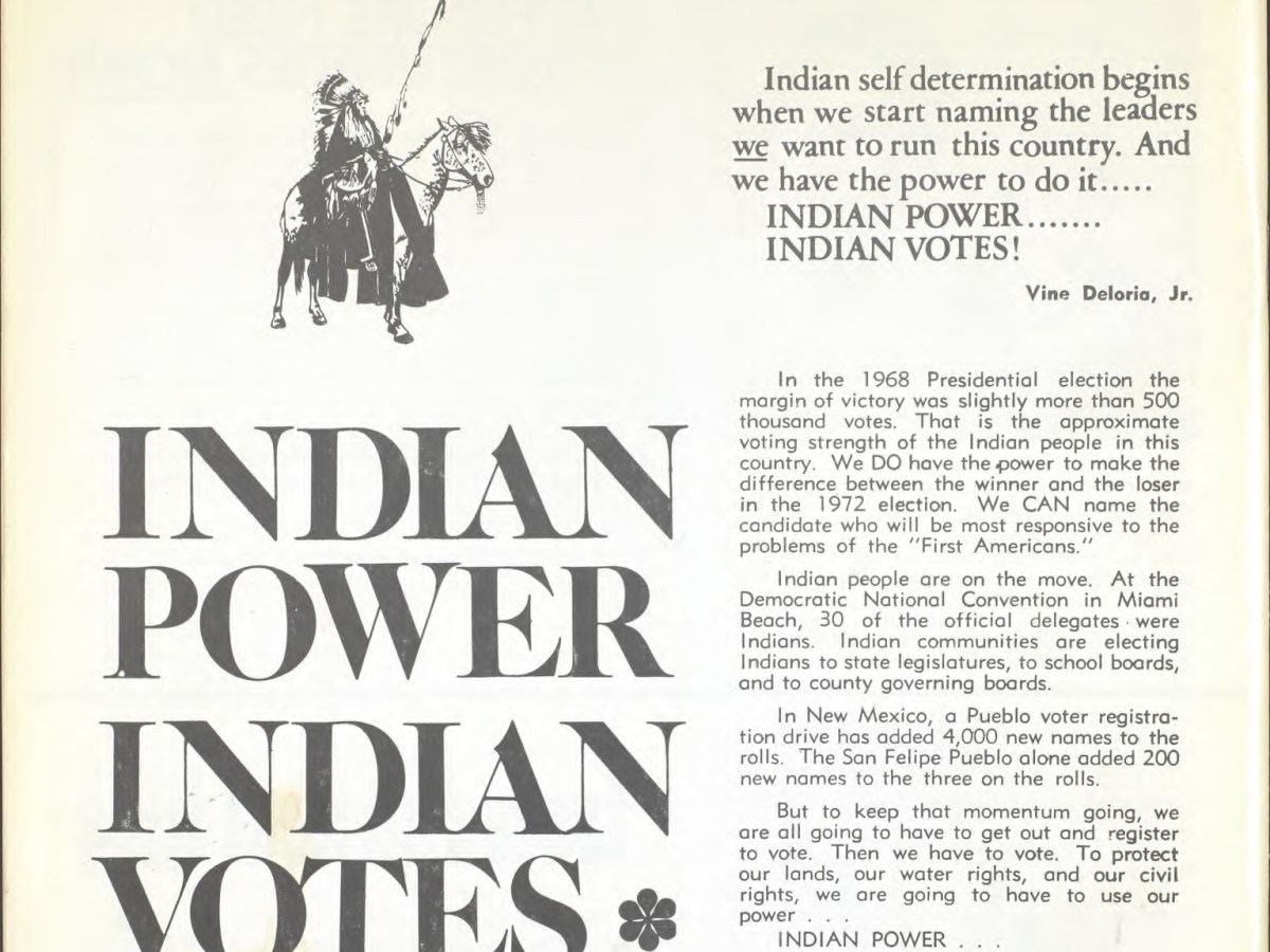 Native Voting Rights and Civic&nbsp;Participation